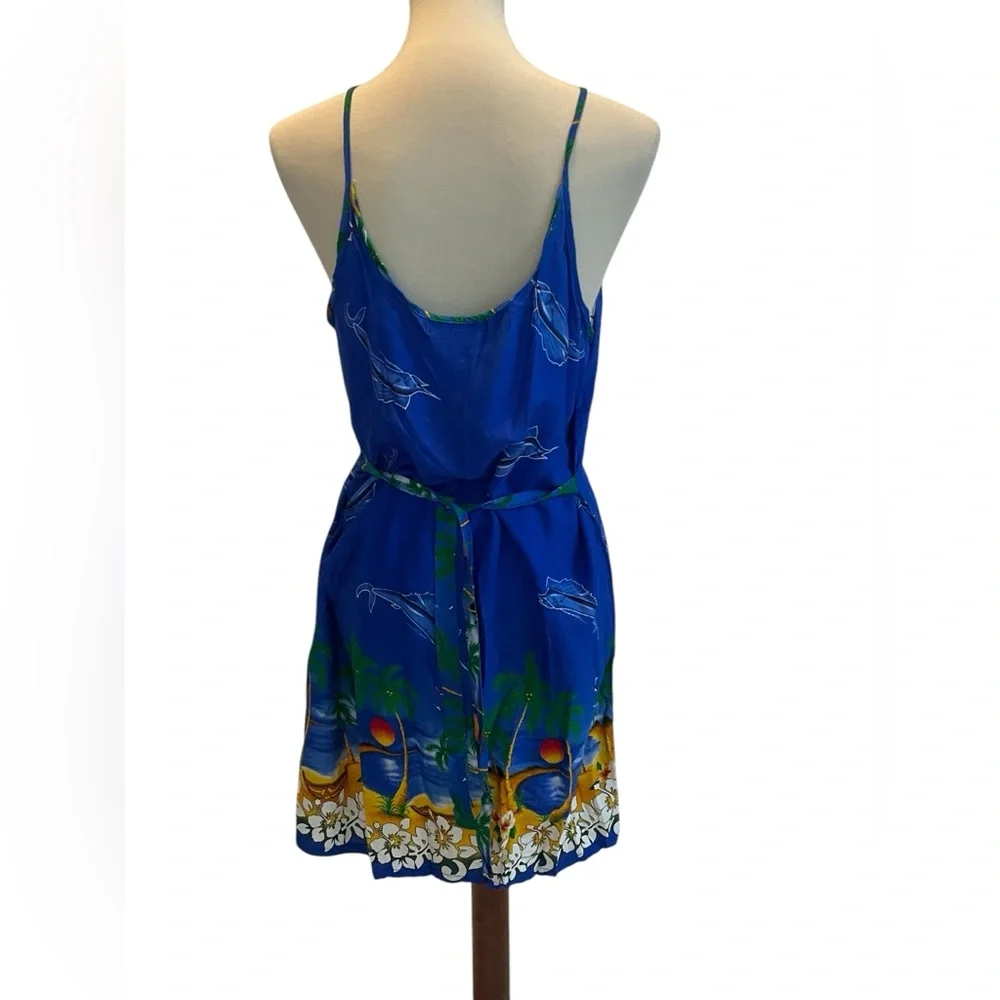 Blue Beach Midi‎ Dress or Beach Coverup